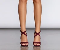 Cross My Heart Block Heels