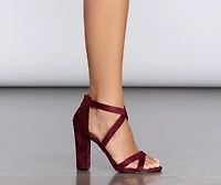 Cross My Heart Block Heels