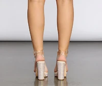 Extra Glam Rhinestone Platform Heels
