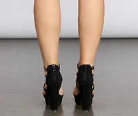Buckle Up Baby Platform Heels