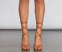 Check You Out Square Toe Heels