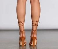 Check You Out Square Toe Heels