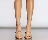 No Rulez Rhinestone Stiletto Heels