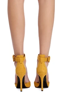 Buckle Down Suede Pumps