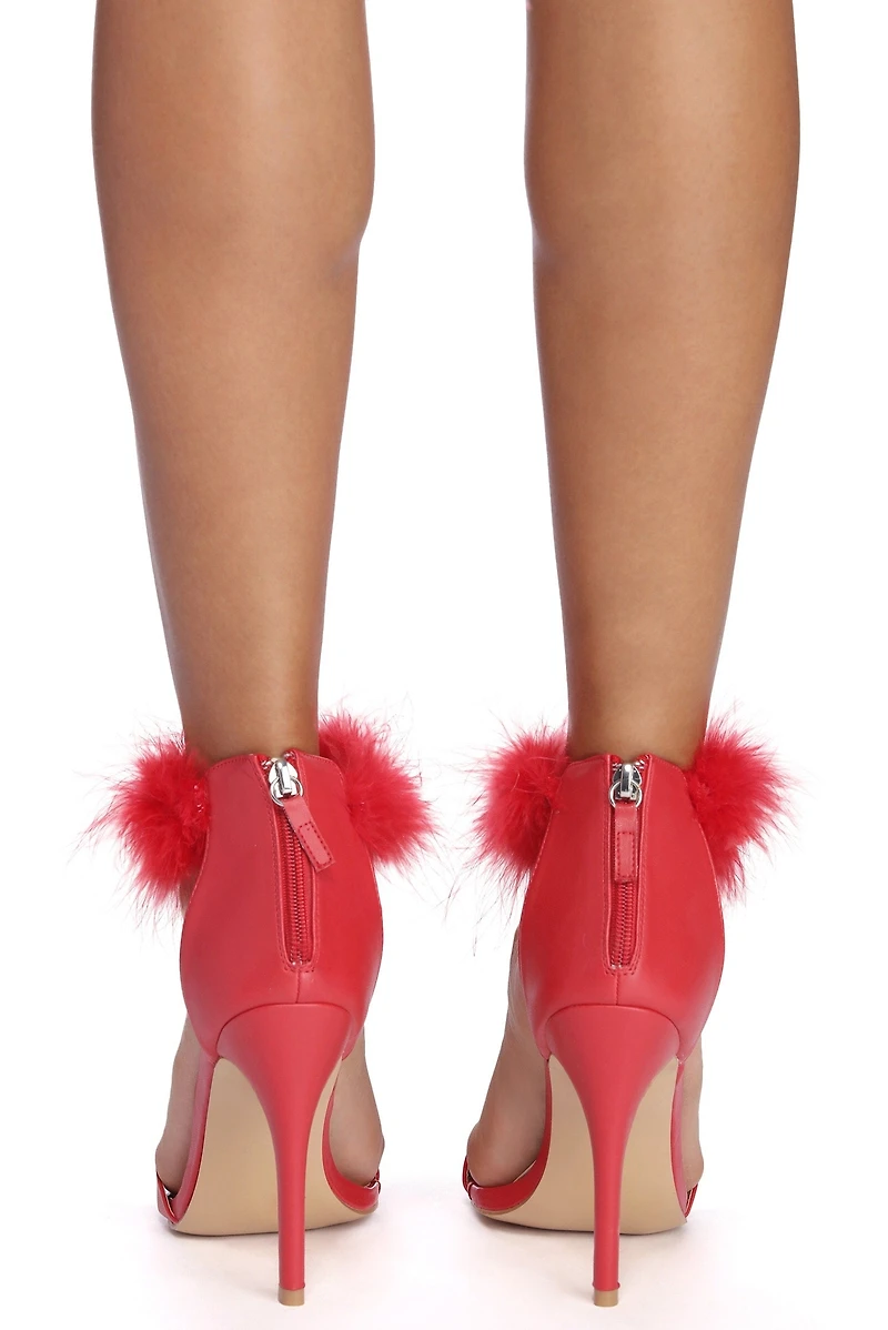 Cuff 'Em With Faux Fur Heels