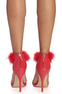 Cuff 'Em With Faux Fur Heels