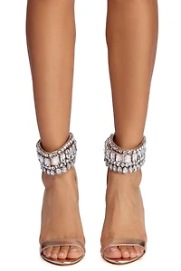 Gemstone Radiance Metallic Stiletto Heels