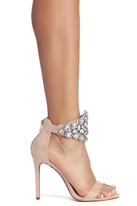 Wrapped Rhinestones Stiletto Heels