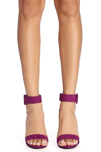 Buckle Up Block Heels