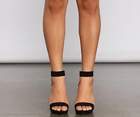 Strut Style Block Heels