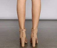 Strut Style Block Heels