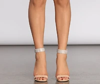 Shine A Lil' Brighter Rhinestone Stiletto Heels