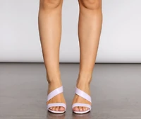 Spring Is The Air Faux Leather Mules