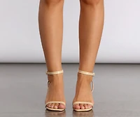 Having A Moment Square Toe Shiny Heels