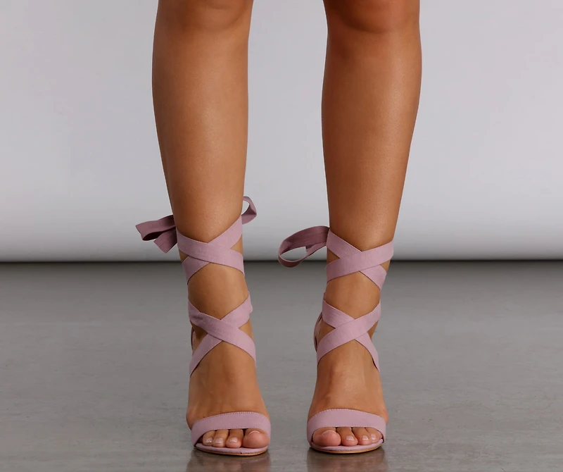 Wrap It Up Lace Heels