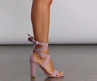 Wrap It Up Lace Heels