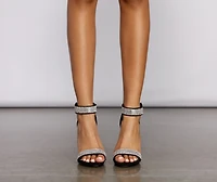 Major Bling Rhinestone Block Heels