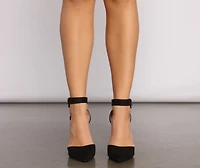 Posh Pointed Toe Stiletto Pumps