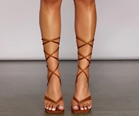 So Extra Lace Up Block Heels