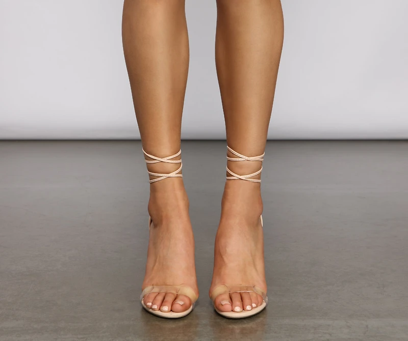 Lead On Lace-Up Stiletto Heels