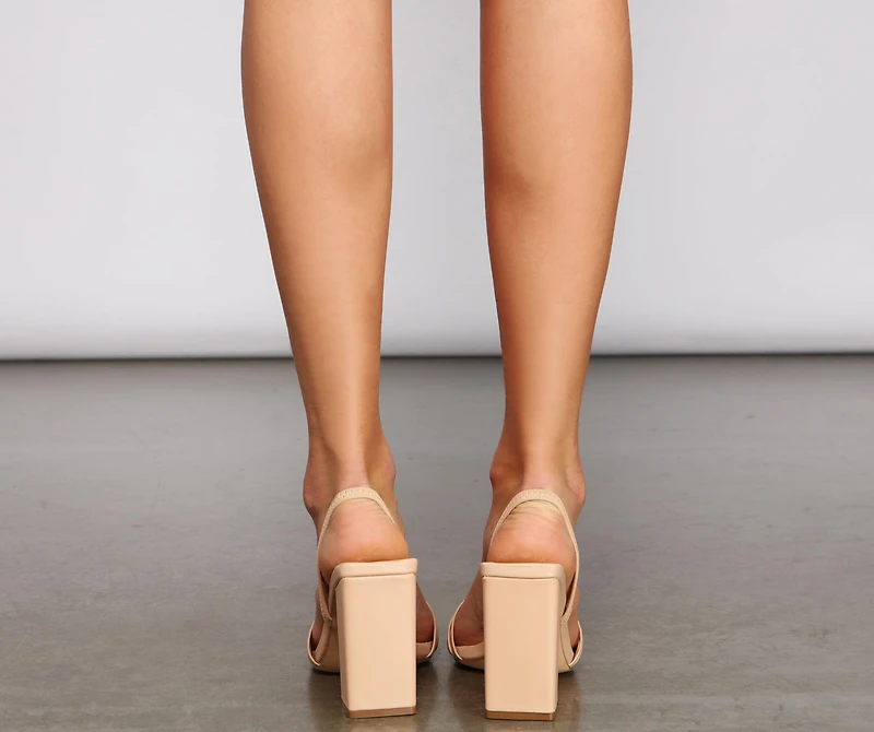 Say It With Sass Faux Leather Mules