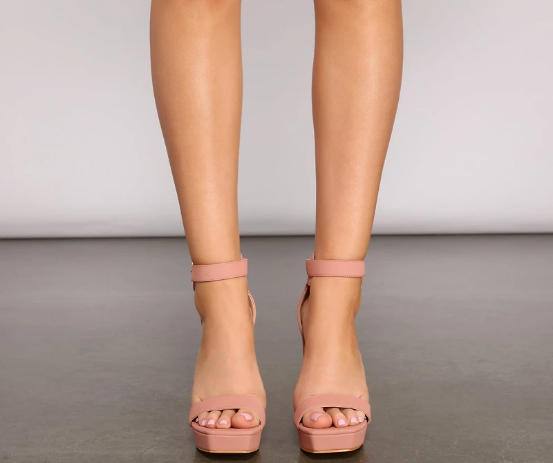 Stylish Stunner Platform Block Heels