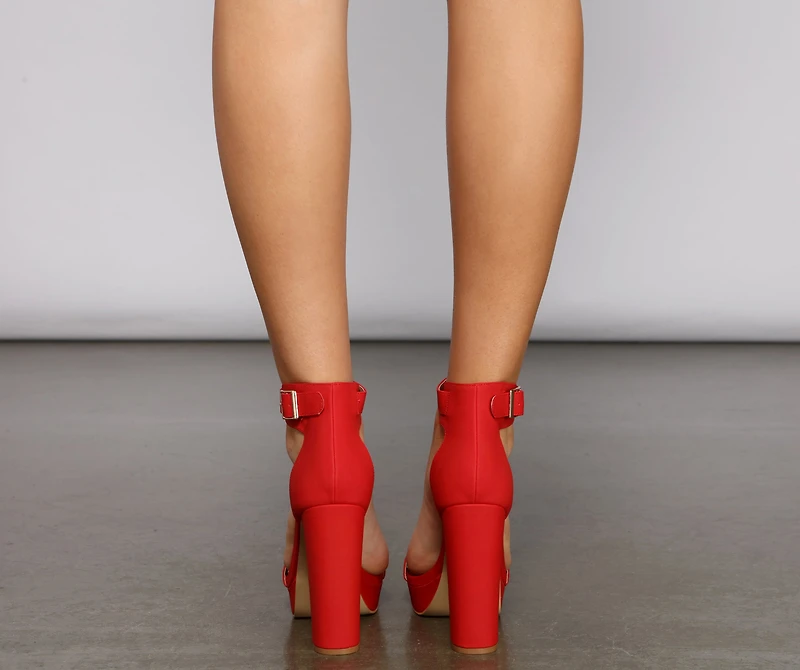 Stylish Stunner Platform Block Heels
