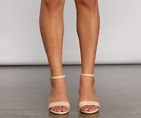 Basic Faux Patent Leather Block Heels