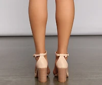 Stacked On Basics Block Heels
