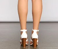 Classic-Chic Strappy Block Heels