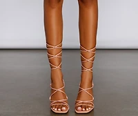 Level Up Lace Block Heels
