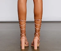 Level Up Lace Block Heels
