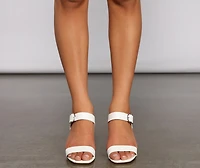 Elevated Essential Short Block Heels