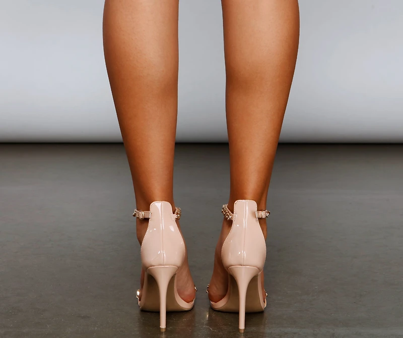 Wild Life Chain Strap Stiletto Heels