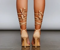 Strut It Lace-Up Stiletto Heels