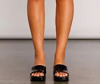 '90s Babe Jelly Square Toe Mule