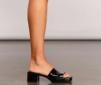 '90s Babe Jelly Square Toe Mule
