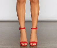 Sweetest Chic Buckled Block Heel