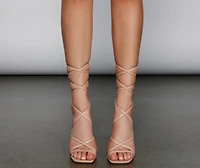 Chic And Polished Lace-Up Heels