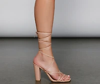 Chic And Polished Lace-Up Heels