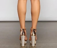 Glam Diva Rhinestone Platform Heels