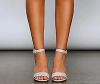Glitzy And Gorgeous Glitter Block Heels