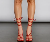 The Zone Lace Up Stiletto Heels