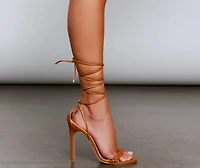 Love The Look Lace-Up Stiletto Heels