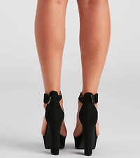 Photo Ready Nubuck Platform Heels