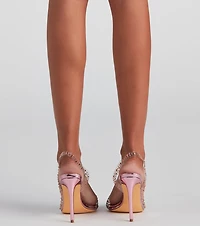 Crystal Clear PVC Stiletto Heels