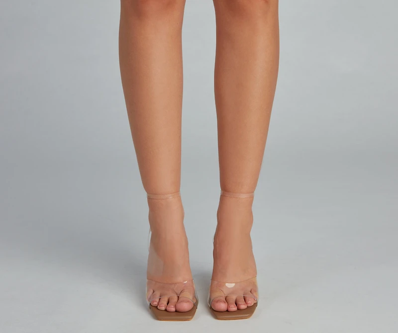 Clearly Fab Stiletto Heels