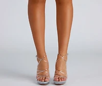 Dreamy Vibes Platform Block Heels