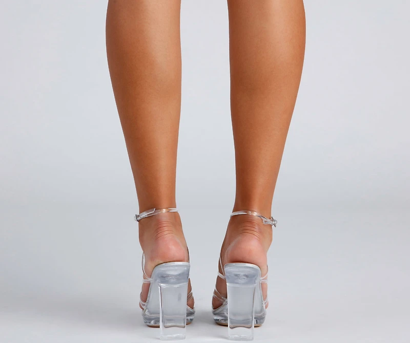 Dreamy Vibes Platform Block Heels