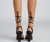 Wrapped Chic Block Heels